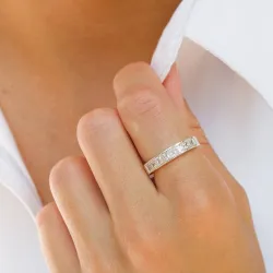 zirkoni alianssisormus hopea