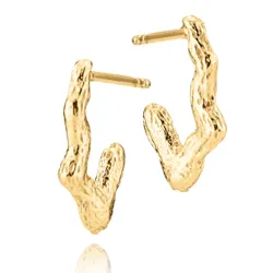 Sistie Universe rengaskorvakorut  kullattua hopeaa