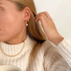 Sistie2ND Victoria kaulaketju  kullattu teräs