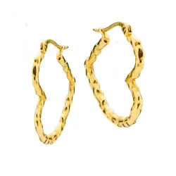 Sistie2ND Sia sydän rengas  kullattu teräs