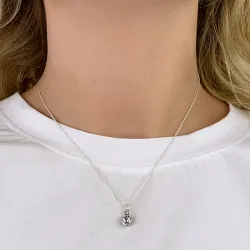 Pieni jalkapallo riipus  hopeaa