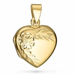 sydän sydän medaljonki  kullattua hopeaa