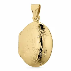 ovaali medaljonki  kullattua hopeaa