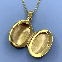 15 x 20 mm medaljonki  kullattua hopeaa