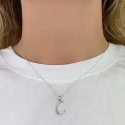 c-kirjain riipus  hopeaa - My Letter