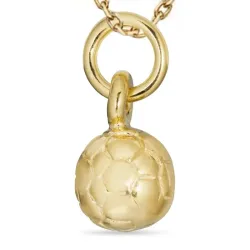 jalkapallo kaulaketju kullattua hopeaa riipus kullattua hopeaa