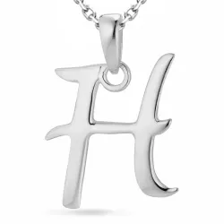 h-kirjain kaulaketju hopeaa riipus hopea - My Letter