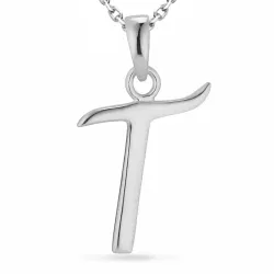 t-kirjain kaulaketju hopeaa riipus hopea - My Letter