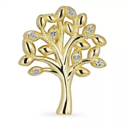 elämänpuu timantti riipus 8 karaatti kultaa 0,0025 ct