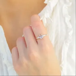 pinkki zirkoni sormus hopea