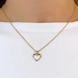 sydän timantti riipus 9 karaatti kultaa 0,009 ct