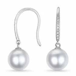 helmi timanttikorvakorut 9 karaatin valkokultaa kanssa timantti 