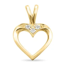 sydän rubiini riipus 9 karaatti kultaa 0,02 ct