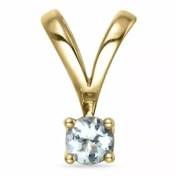 akvamariinia riipus 9 karaatti kultaa 0,25 ct