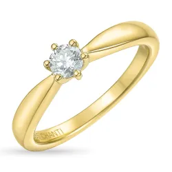 0,20 ct timantti solitaire-sormus 14 karaatin kultaa 0,20 ct