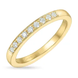 timantti alianssisormus 14 karaatin kultaa 0,16 ct