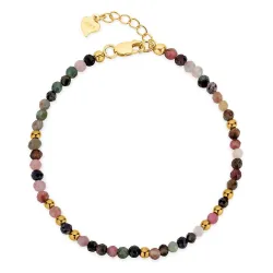 monivärisiä rannekoru  turmaliini - Loom Stones