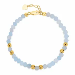 sininen rannekoru  akvamariinia - Loom Stones