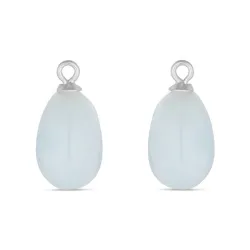 vaaleansininen akvamariinia riipuksia korvakoruja  hopea