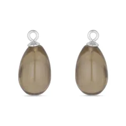 näytepakkaukset savunvärinen kvartsi riipuksia korvakoruja  hopea