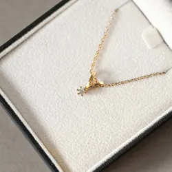 0,05 ct lab grown timantti riipus 9 karaatti kultaa 0,05 ct
