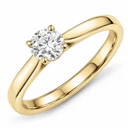 0,40 ct lab grown timantti solitaire-sormus 9 karaatin kultaa 0,40 ct