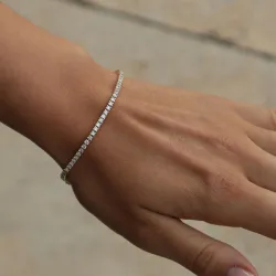 tennisrannekoru 5,00 ct 14 karaatin kultaa