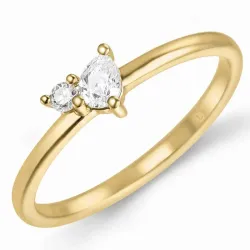 lab grown timantti sormus 14 karaatin kultaa 0,12 ct 0,04 ct
