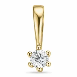 0,05 ct lab grown timantti riipus 14 karaatti kultaa 0,05 ct