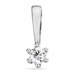 0,05 ct lab grown timantti riipus 14 karaatti valkokultaa 0,05 ct