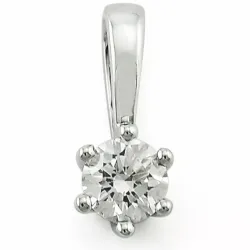 0,40 ct lab grown timantti riipus 14 karaatti valkokultaa 0,40 ct
