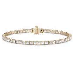 tennisrannekoru 4,25 ct 14 karaatin kultaa