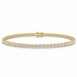 tennisrannekoru 2,28 ct 14 karaatin kultaa