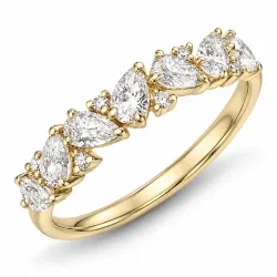 lab grown timantti sormus 14 karaatin kultaa 0,94 ct 0,05 ct