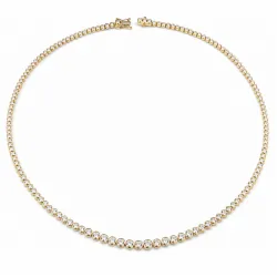 42 cm kaulaketju riipus 14 karaatin kultaa 5,76 ct