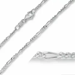 näytepakkaukset Figaro-kaulaketju hopeaa  x 2 mm