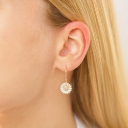 päivänkakkara korvarenkaat  kullattu hopea - Marie