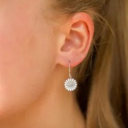 12 mm päivänkakkara korvarenkaat  hopea - Marie