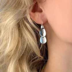 pitkät korvarenkaat  hopea