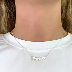 päivänkakkara kaulaketju, jossa on riipus hopeaa - Maggie