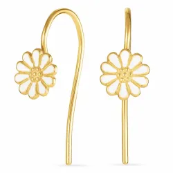 7,5 mm päivänkakkara korvakorukoukut  kullattu hopea - Mix & Match