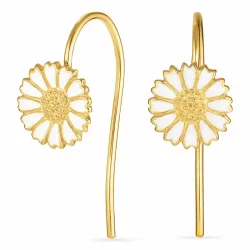 9,5 mm päivänkakkara korvakorukoukut  kullattu hopea - Mix & Match