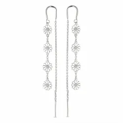 päivänkakkara ketjukorvakorut  hopea - Maggie