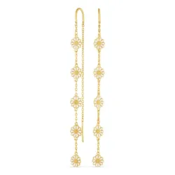 päivänkakkara ketjukorvakorut  kullattua hopeaa - Maggie