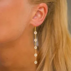 päivänkakkara ketjukorvakorut  kullattua hopeaa - Maggie