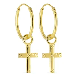 14 mm risti rengas  kullattua hopeaa - Amoré