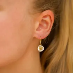 11 mm päivänkakkara korvarenkaat  kullattu hopea - Matilda