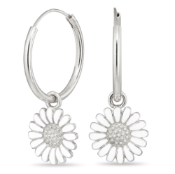 18 mm päivänkakkara rengas  hopea - Matilda