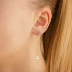 päivänkakkara ketjukorvakorut  kullattu hopea - Maggie