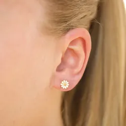 6,5 mm päivänkakkara nappikorvakorut  kullattu hopea - Maggie